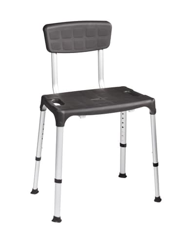 SecuCare Douchestoel Quattro met rugleuning (in hoogte verstelbaar)