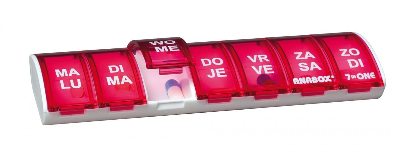 Anabox medicijndoos weekbox