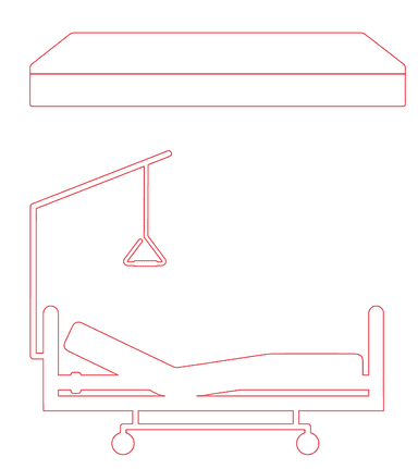 Hoog-laagbed XL met matras