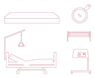 Hoog-laagbed pakket anti-decubitus compleet